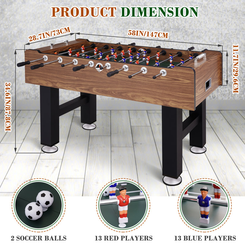 Raychee 58 Inch Large Size Foosball Table For Adults, Competition